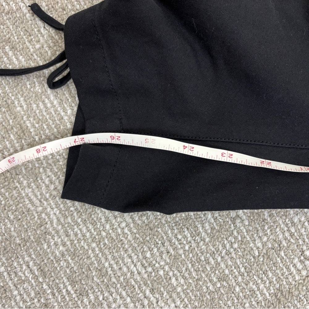 10 Crosby Derek Lam Black Ruched Slim-Leg Pants - Picture 9 of 14